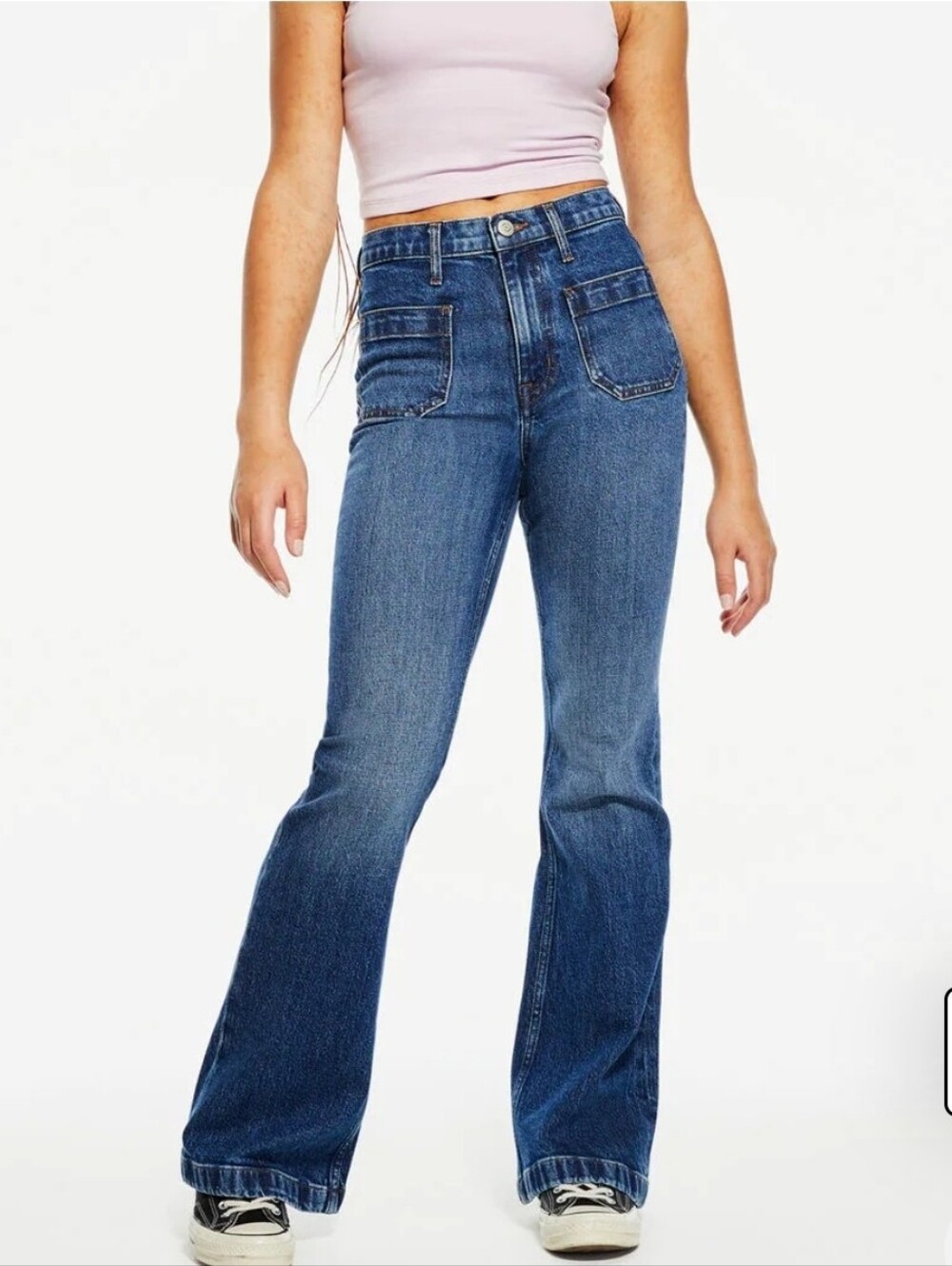 Aeropostale High Rise Flare Denim Pants Size 14 Reg